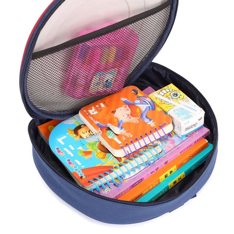 Captain America Shield Backpack Mini Schoolbag Round Travel Bag Sports Pack