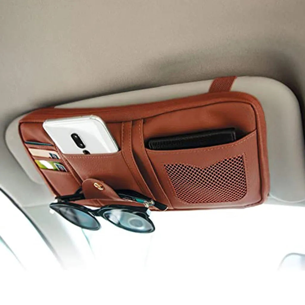 Car Sunblinds Organizer Storage Bag with Zipper Tote Bags for Women