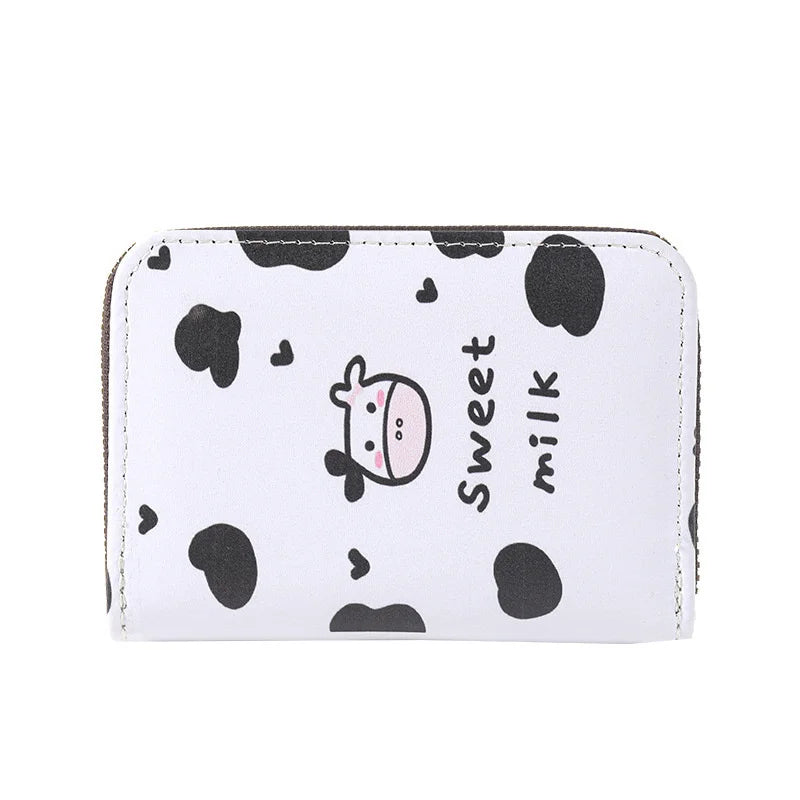 Cartoon Printed Card Bag Small Wallet Women's Business Card Holder