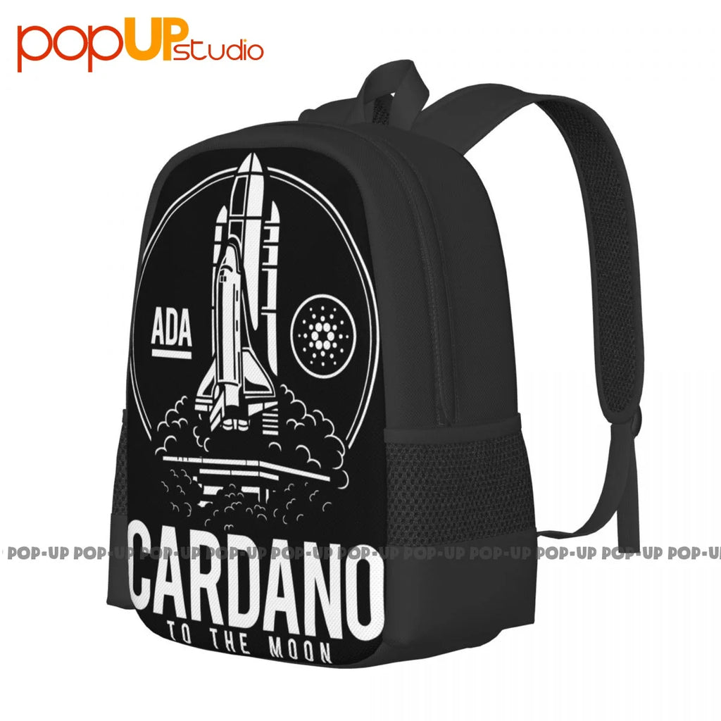 Cardano To The Moon-Btc Ada-Bitcoin Backpack Large Capacity