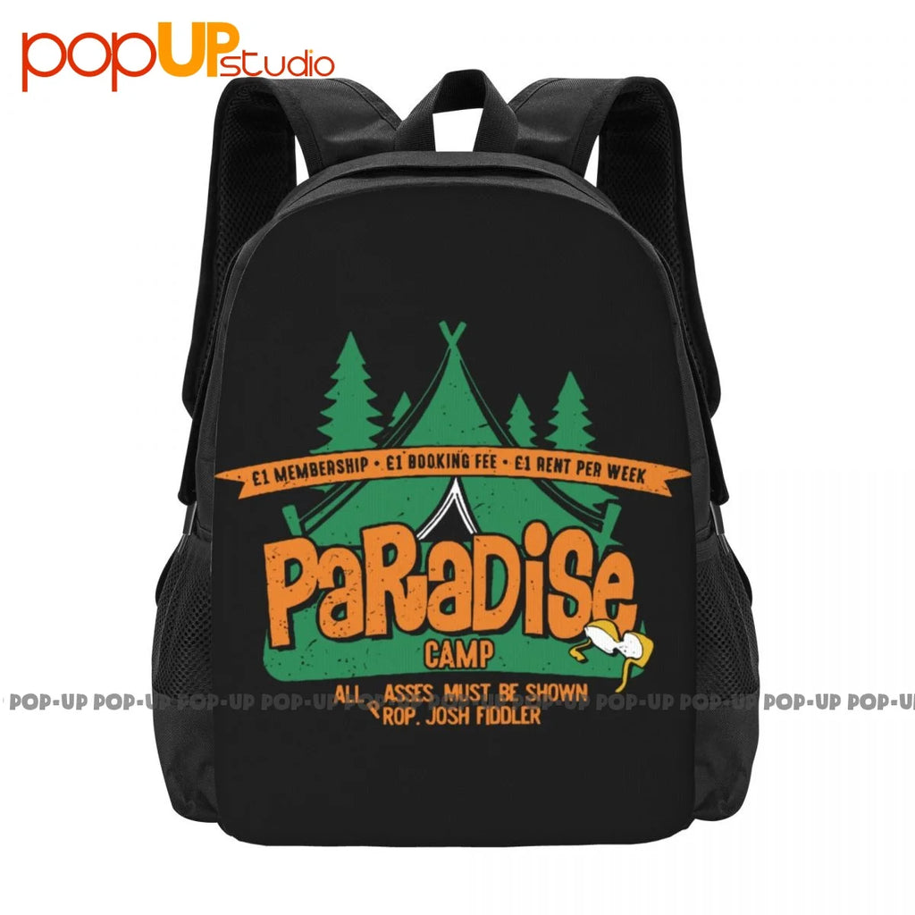 Paradise Camp Backpack Large Capacity Bookbag Swimming Storage Bag