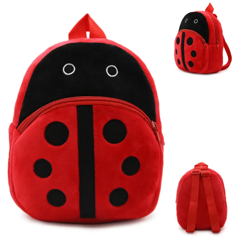 3D Cartoon Animal Small School Bag Plush Backpack for Kids