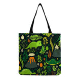 Dinosaur Print Tote Bag Women's Shopping Handbag
