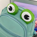 Cartoon Animal Girl Small Bag Nylon Mobile Phone Bag with Earphone Hole