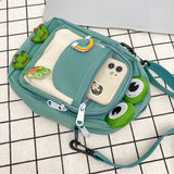 Funny Cartoon Animal Underarm Bag Nylon Tote Bag for Cosplay Props