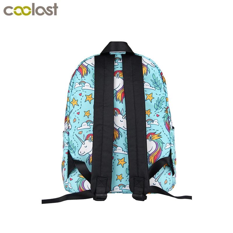 Unicorn Panda Backpack For Girls School Bags Kids Bookbag