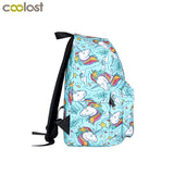 Unicorn Panda Backpack For Girls School Bags Kids Bookbag