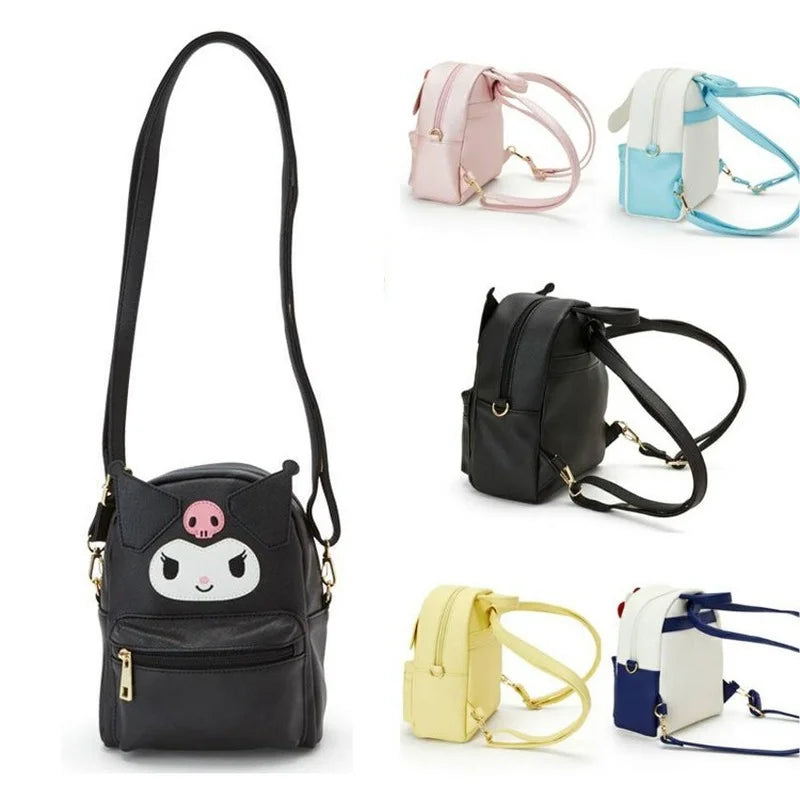 Cartoon Small PU Leather Shoulder Messenger Bag