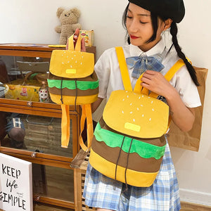 Cartoon Backpacks Shoulder Bag Canvas Student Travel Rucksack