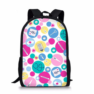 Bear Nurse Backpack for School Girls Boys Teenage