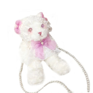 Cartoon Bear Shoulder Bag Harajuku Travel Satchel Crossbody Bag