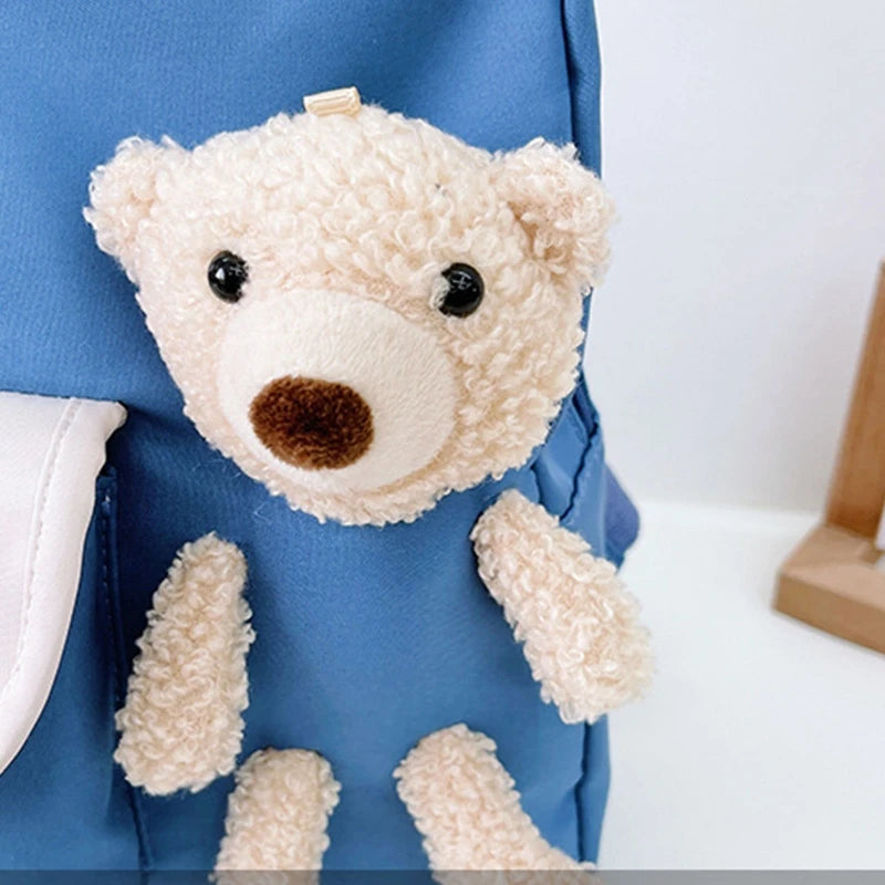 Cute Bear Toy School Bag for Kids