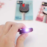 Cartoon Cat LED Key Cover Soft Silicone Protective Case Holder Key Chain