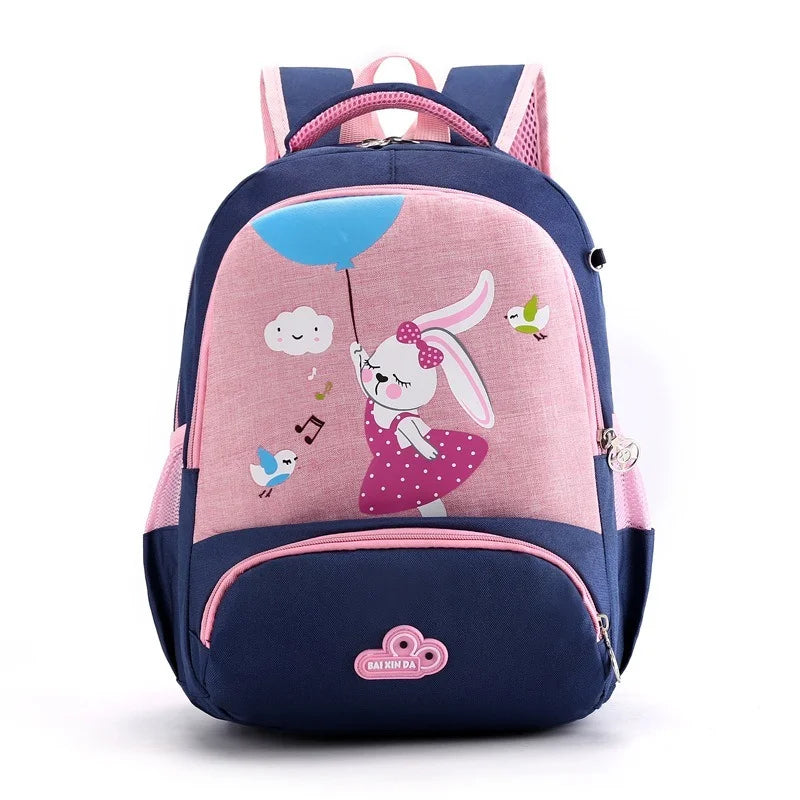 Cartoon Kids School Bags Boys Girls Lightweight Waterproof Backpack
