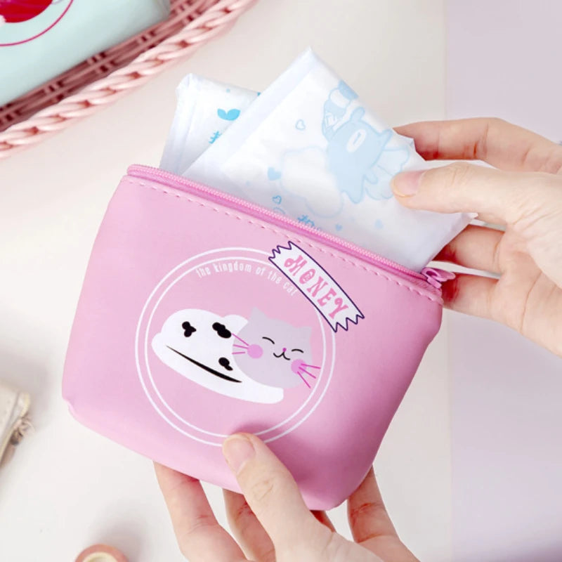Cartoon Cat Coin Purse Multifunctional Storage Bag