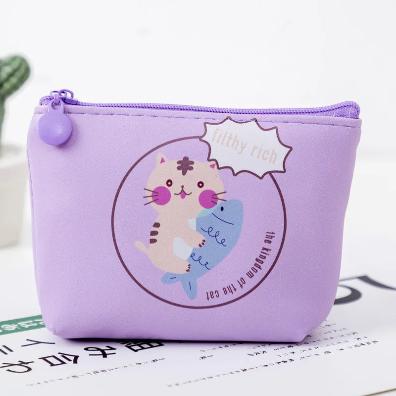 Cartoon Cat Coin Purse Multifunctional Storage Bag