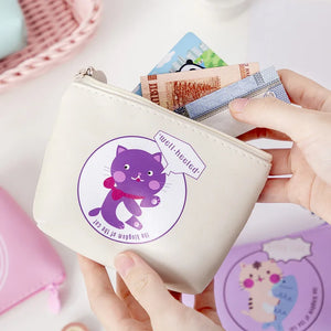 Cartoon Cat Coin Purse Multifunctional Storage Bag