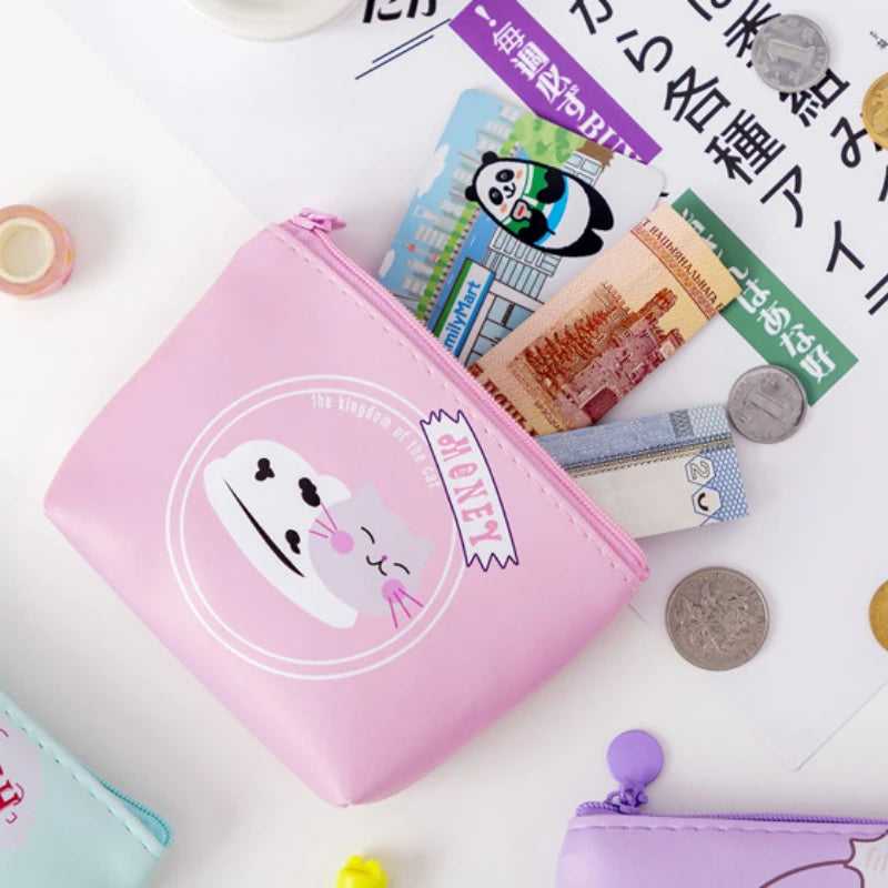 Cartoon Cat Coin Purse Multifunctional Storage Bag