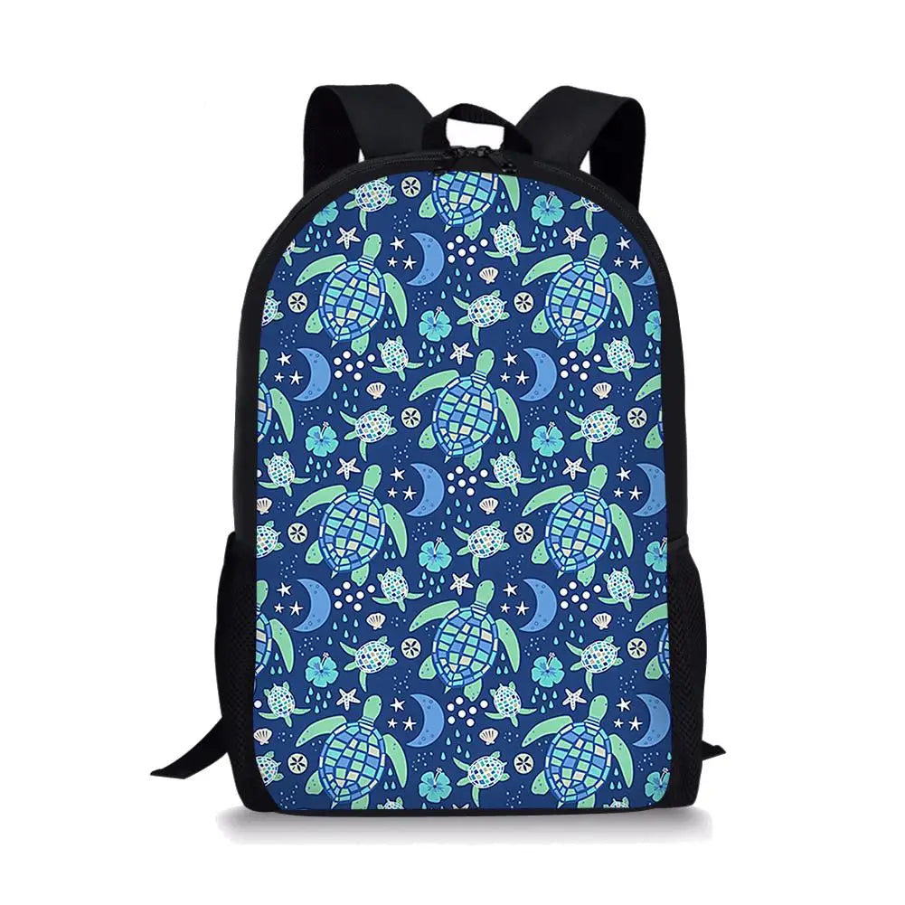Hawaiian Style Sea Turtle Backpack for Kids Boys Girls
