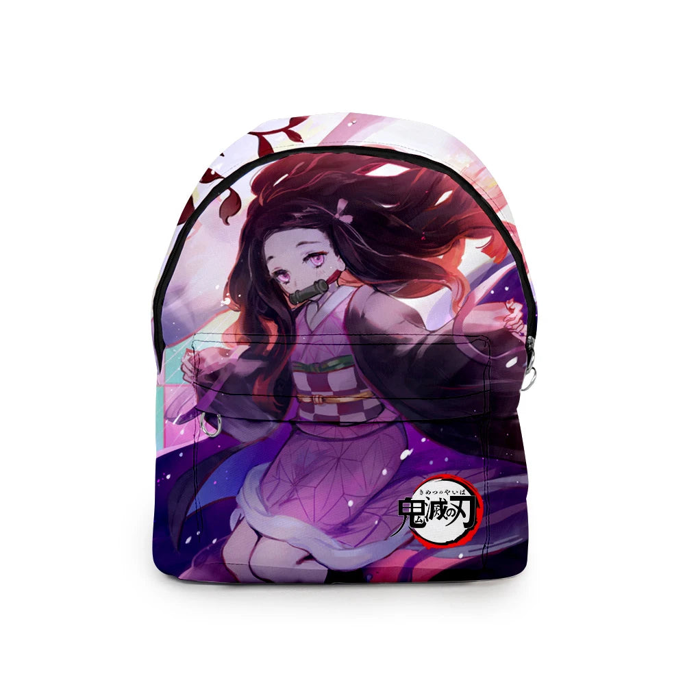 Kimetsu No Yaiba Demon Slayer 3D Print Backpack Waterproof for Students