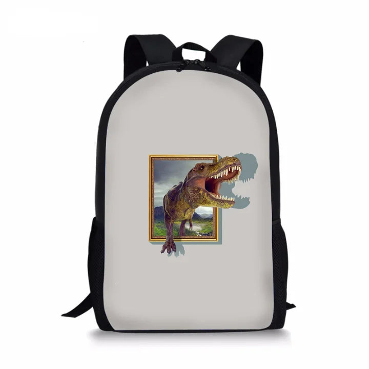 Dinosaur School Bags Boys Girls Bookbag College Backpacks Kids Kindergarten