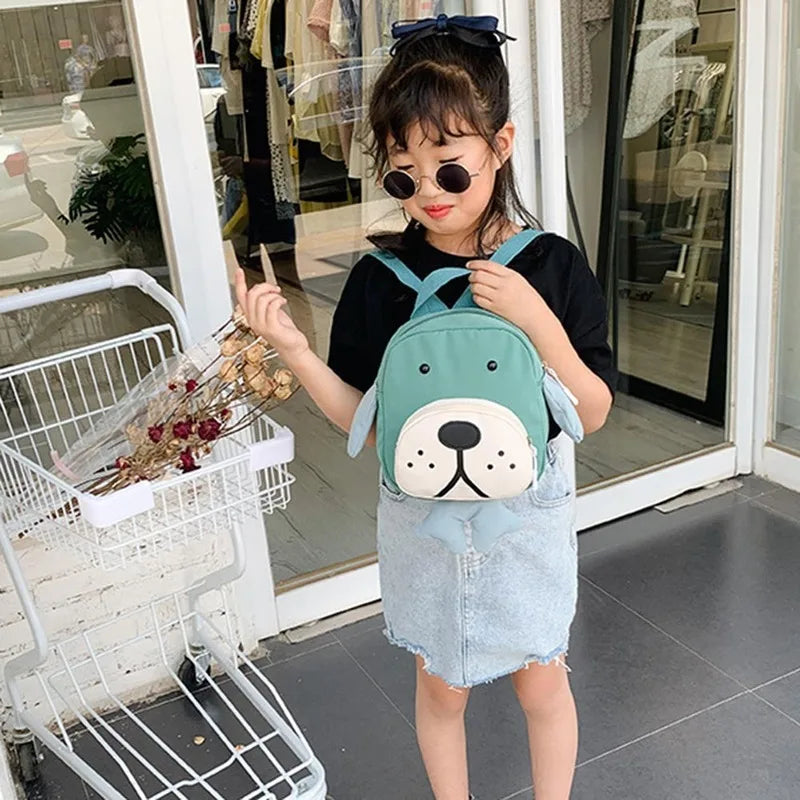 Cartoon Dog Kindergarten Toddler Children Backpack School Bag
