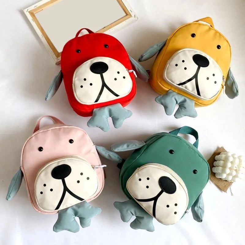 Cartoon Dog Kindergarten Toddler Children Backpack School Bag