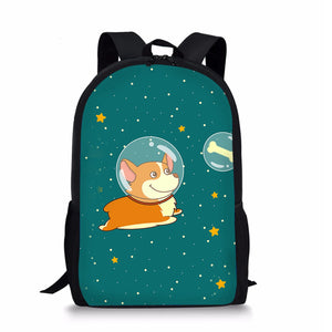 Cartoon Dog School Bags Backpack for Kids
