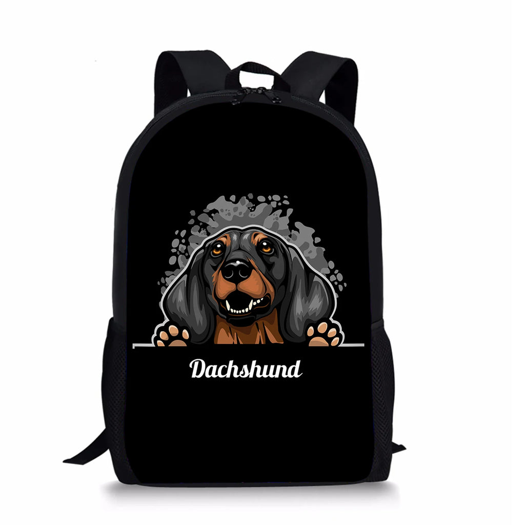 Cartoon Dog School Bags Backpack for Kids