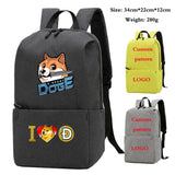 Cartoon Doges Backpack Kids Bag Laptop Bag Women Leisure Bag Knapsack