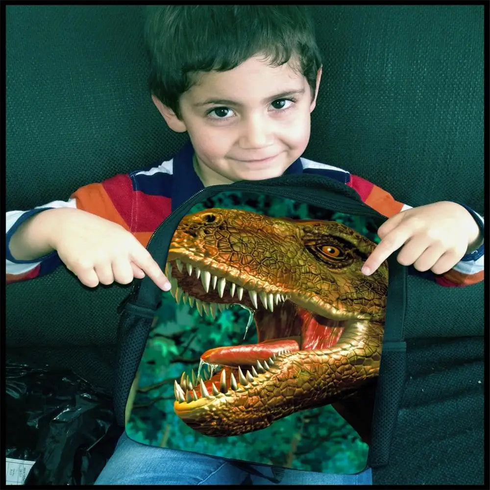 Cartoon Dolphin Print Small Children Schoolbag Boys Girls Mini School Bags