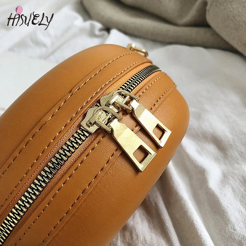 Cartoon Donut Shoulder Bag Crossbody Girls Round Purse Harajuku