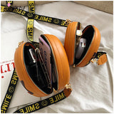 Cartoon Donut Shoulder Bag Crossbody Girls Round Purse Harajuku