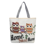 Cartoon Embroidered Print Canvas Bag Shoulder Straps for Men and Women