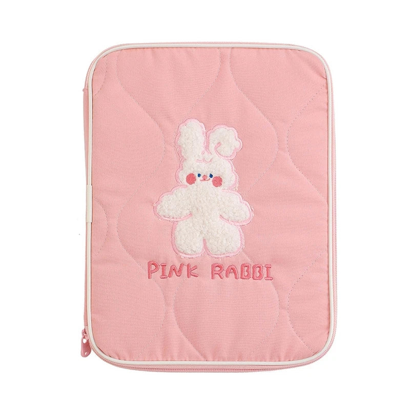 Cartoon Embroidery Pouch for 13in 11in 10.5in 10.2in Tablet