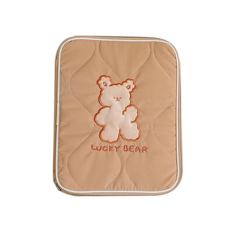 Cartoon Embroidery Pouch for 13in 11in 10.5in 10.2in Tablet