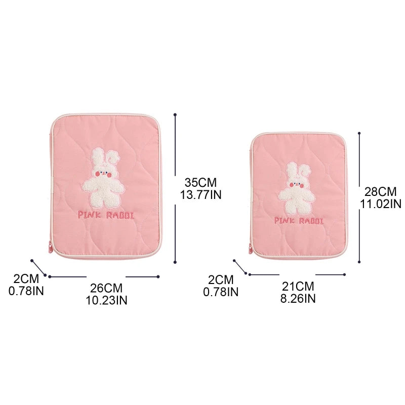 Cartoon Embroidery Pouch for 13in 11in 10.5in 10.2in Tablet