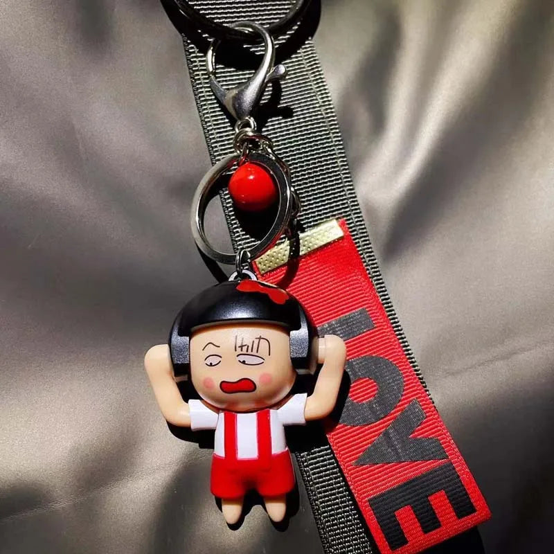 Cartoon Face Changing Girl Key Chain Bag Pendant Maruko-chan Emoticons