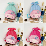 Cartoon Fish School Bag Student Girls Lovely Backpack Mochila Kindergarten 3D Bo