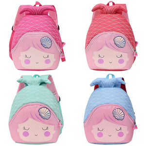 Cartoon Fish School Bag Student Girls Lovely Backpack Mochila Kindergarten 3D Bo