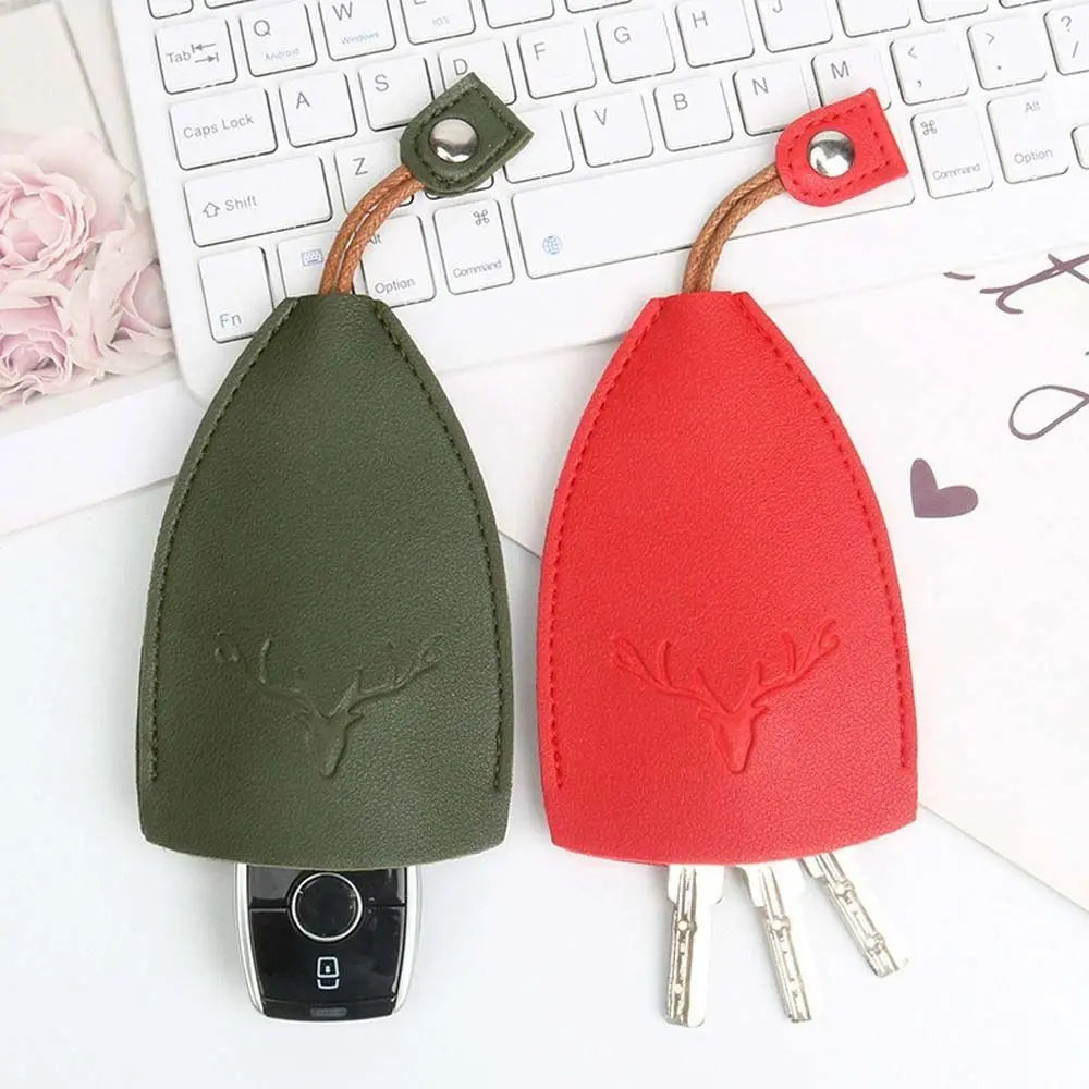 Cartoon Fruits Rainbow Pattern PU Leather Key Wallets