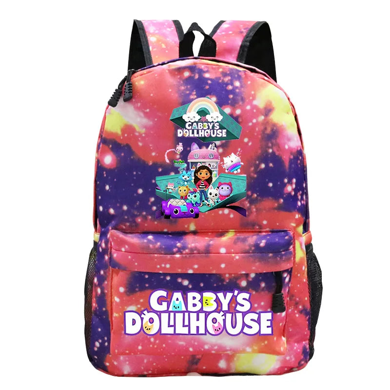 Cartoon Gabby Dollhouse Backpack Back to School