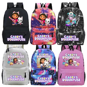 Cartoon Gabby Dollhouse Backpack Back to School