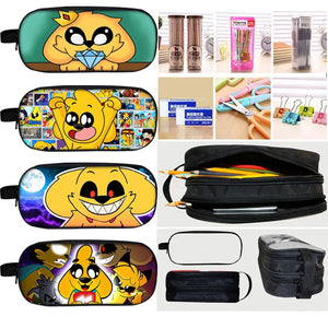 Cartoon Game Cosmetic Case Kids Pencil Box Large Capacity Stationery Bag