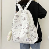 Girl Backpack Waterproof Nylon Japanese Style Travel Laptop Bag