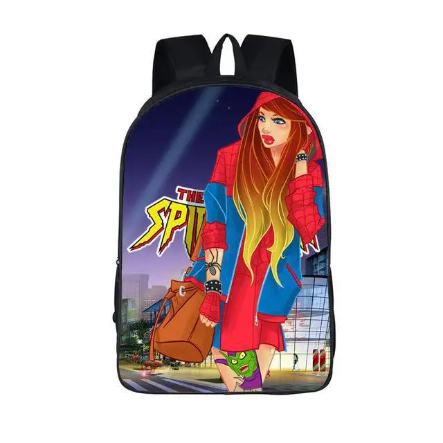 Cartoon Girl Bag Polyester Backpack Mochila Escolar School Bags For Girls