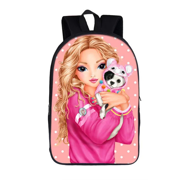Cartoon Girl Bag Polyester Backpack Mochila Escolar School Bags For Girls