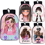 Cartoon Girl Bag Polyester Backpack Mochila Escolar School Bags For Girls