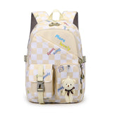 Cartoon Girl School Backpack Large Capacity Waterproof Nylon Station