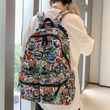 Cartoon Girl School Backpack Large Capacity Waterproof Bookbag